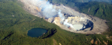 Le cratere du volcan Poas au Costa Rica