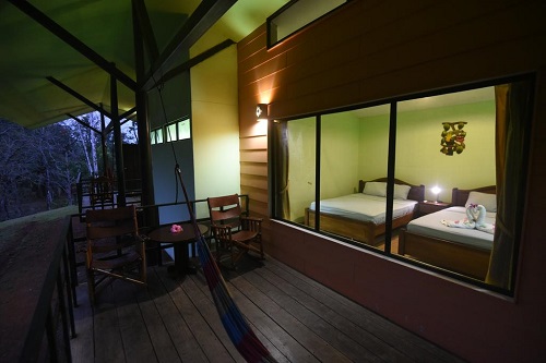 Hotels plaine Caraïbe nord du Costa Rica, chambre au Laguna del lagarto lodge