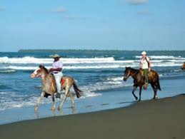 Randonnee a cheval sur les plages du Costa Rica. Sejour au Costa Rica