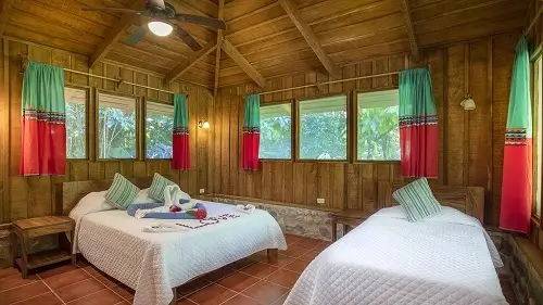 Esquinas Rain Forest lodge, chambre.
Voyage sur mesure au Costa Rica