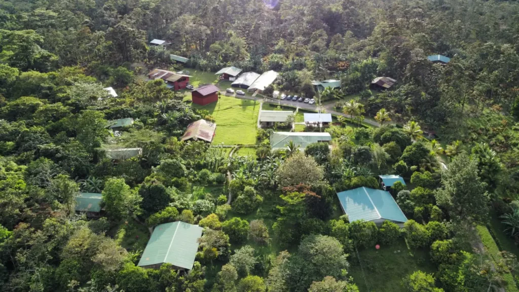 Finca Amistad Cacao lodge, parc national du volcan Tenorio, Rio Celeste. Voyage sur mesure avec une agence de voyage locale francophone