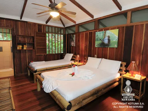 chambre au Mawamba lodge. Voyage au Costa Rica avec une agence locale