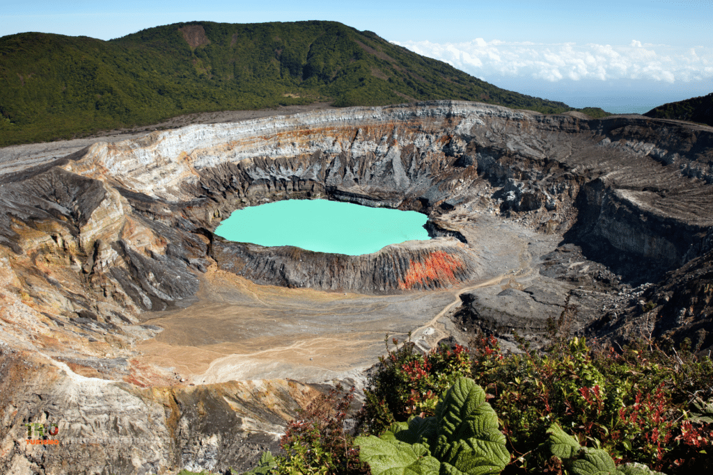 La cratere du volcan Irazu au Costa Rica