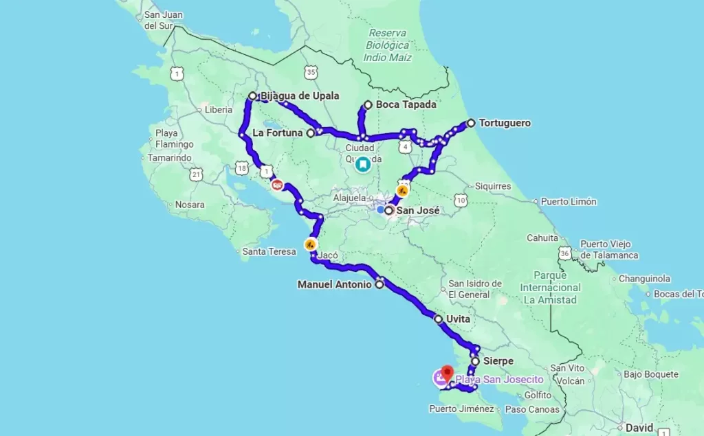 15 jours au Costa Rica : itinéraire complet & voyage sur mesure avec une agence locale francophone