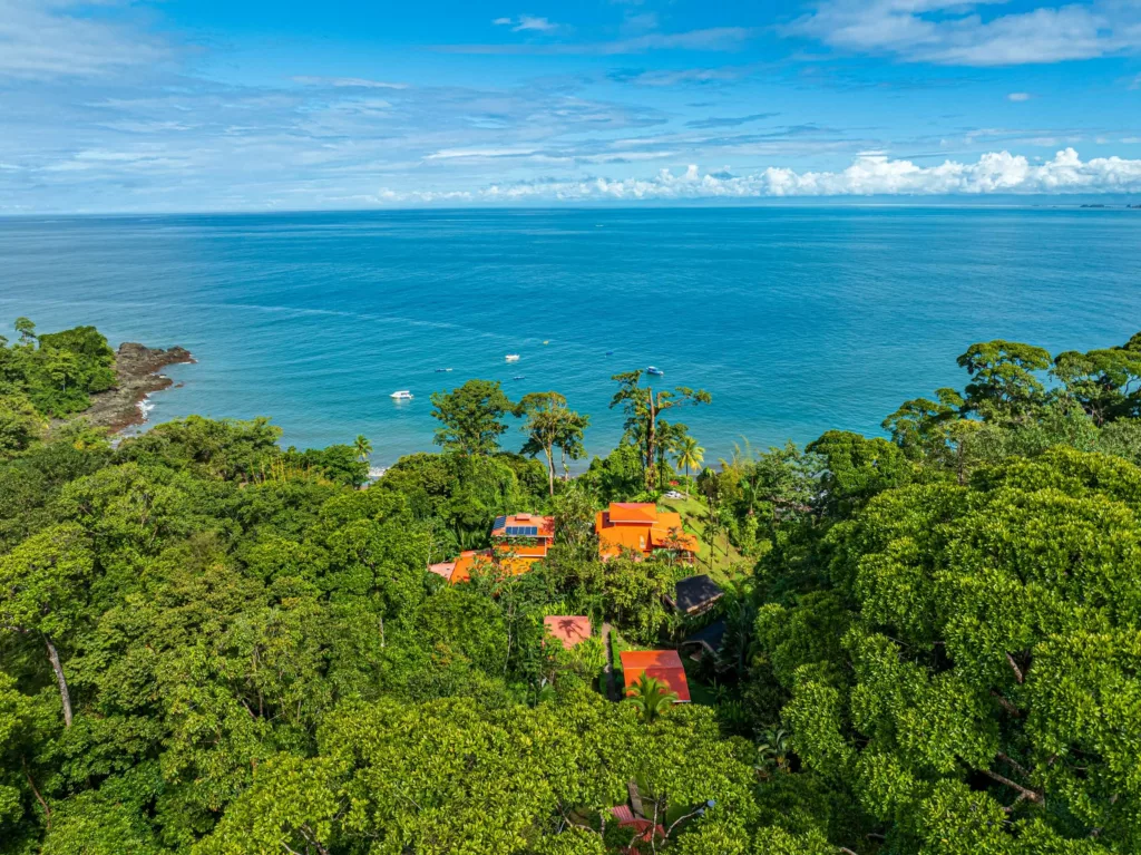 Caletas de Drake, vue du ciel. Sejour sur mesure au Costa Rica