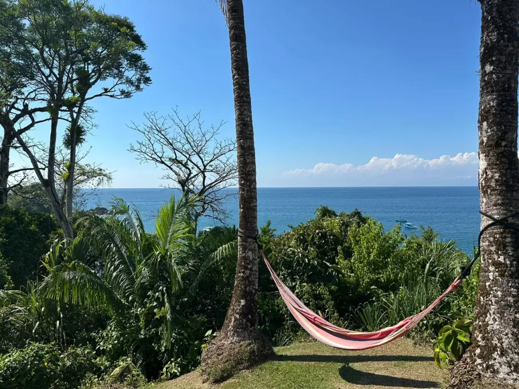 Caletas de Drake et la vue sur le Pacifique. Costa Rica, peninsule de Osa. Agence de voyage francophone au Costa Rica
