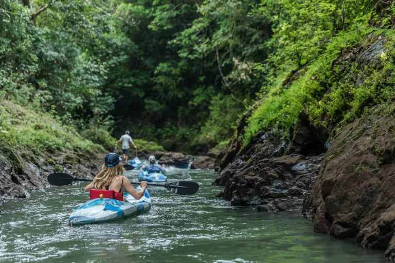 Kayak a la Paloma lodge. Partir au Costa Rica