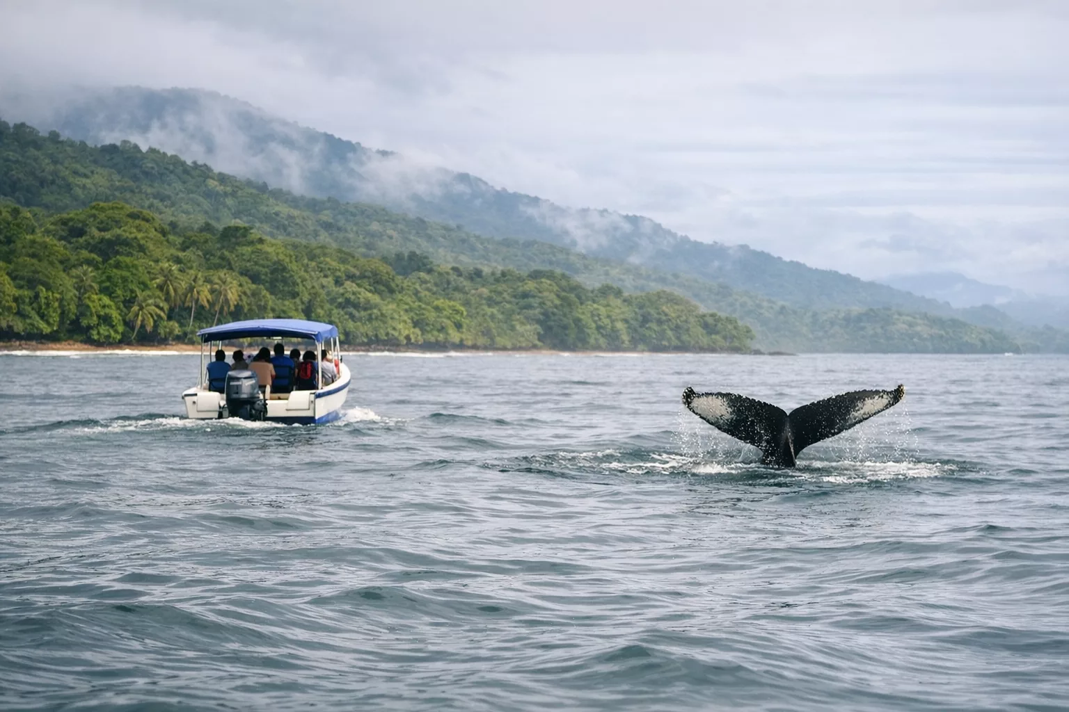 Quand voir les baleines à Uvita en octobre